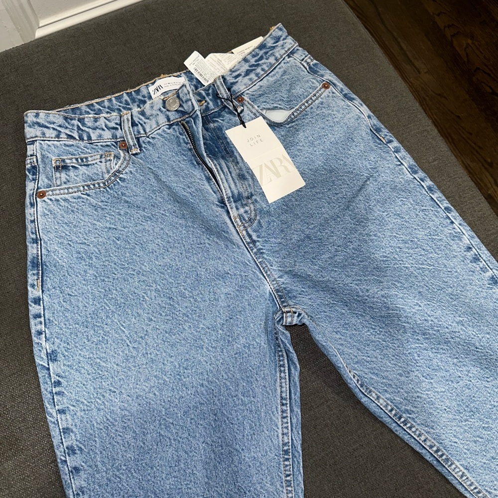 Zara mom fit ankle jeans